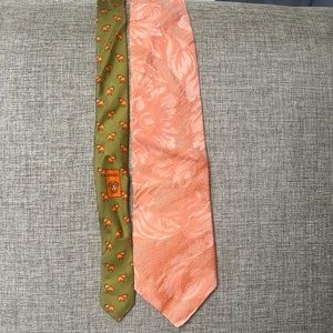 Vintage Versace split pattern ties